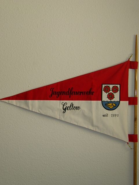 Ehrenwimpel der Jugendfeuerwehr Geltow